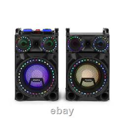 10 Bluetooth Karaoke Party Speakers with Disco Lights MP3 Media Music System
