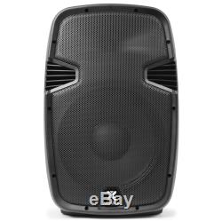12 Inch Active 2-Way 600W PA Loud Speaker Bluetooth MP3 Moulded ABS DJ Disco