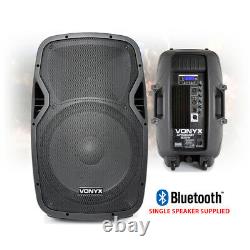 15 Bluetooth DJ Disco Speaker Set Active PA System with Stands 1600W