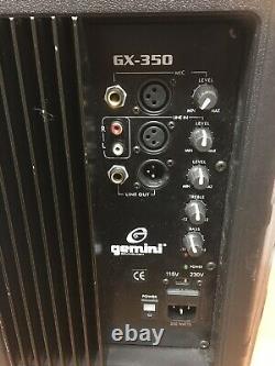 1 x Active Gemini GX350 12 PA Disco Speaker (400w) RMS 800 watts DJ Band