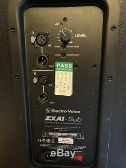 2 X Electro-Voice ZXA1 Subs 12 Active Subwoofers Bass Bin DJ Disco PA