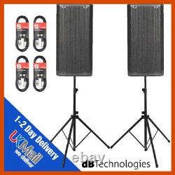 2 x db Technologies Opera 10 Active 10 DJ Disco Live Stage PA Speaker Package