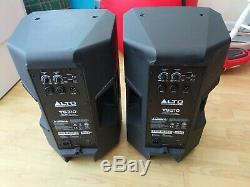2x Alto TS310 Active Powered 10 1000W RMS DJ Disco Band Stage PA Speakers