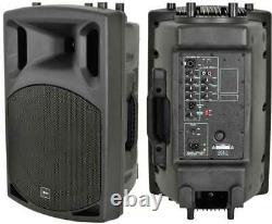 2x DJ 12 Inch ABS Active PA Speakers Disco Party Sound System 800W