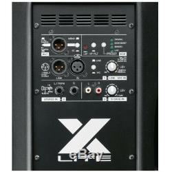 2x FBT X-LITE 12A 12 2000W Powered Active PA Speaker DJ Disco Band + XLR Leads