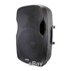 2x Gemini AS-15BLU Active Loudspeaker 15 2000W Sound System Speaker DJ Disco