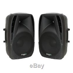 2x Ibiza BT10A Active Speaker 10 500W PA Sound System Bluetooth DJ Disco