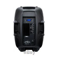 2x Kam RZ15A V3 1200W Active PA Speaker Bluetooth DJ Disco Sound System