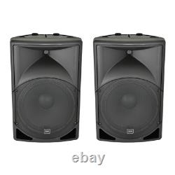 2x QTX QS15 Passive 15 Speaker 700W PA System ABS DJ Disco Sound System