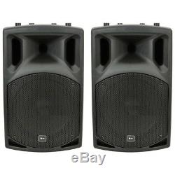 2x QTX QX12A Active Powered 12 400W DJ Disco Moulded PA Speakers