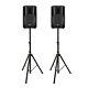 2x Rcf Art 708-a Active Powered Speaker 8 400w Dj Disco Pa System