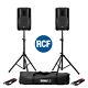2x Rcf Art 708-a Mk4 Professional 8-inch Active Dj Disco Club Stage Pa Speakers