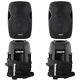 2x Rs15a Dj Disco Party Active Speakers + Soundsak Universal Speaker Carry Bags