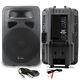 2x Skytec 15 Active Karaoke Party Dj Pa Speakers + Cables Disco System 1600w