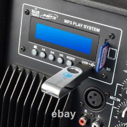2x Skytec SP1200ABT 12 Active Powered Bluetooth DJ Disco PA Speakers 1200W Max