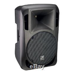2x Studiomaster 15A Active 15î Loudspeaker 620W DJ Disco Sound System inc Stands