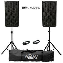 2x db Technologies B-Hype 12 Active 12 DJ Disco Live Stage PA Speaker Package