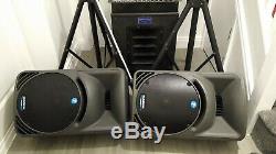 4 Mackie Srm450s Band Pa System Disco Sound System Bass Bin Mixing Desk Monitors