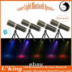 4pcs DP6 USB RG Laser Light Bluetooth Speaker Party DJ Disco KTV Stage Lighting