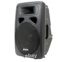 4x Skytec 12 Active Powered Karaoke Party DJ PA Speakers Disco System 2400W