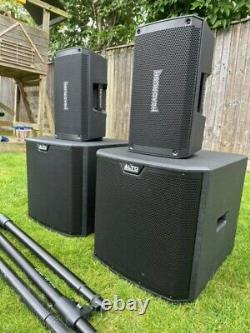 Active 9000 watt PA sound system for band, disco, etc