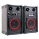 Active Loud Pa Speaker System 400 W Microphone Active Speakers Pair Disco Party