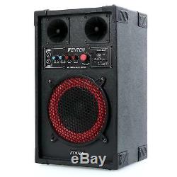 Active loud PA speaker system 400 W microphone Active Speakers Pair Disco Party