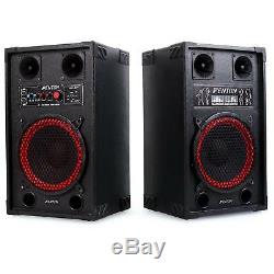 Active loud PA speakers surround sound USB SD Black 600 Watt Party Disco Dj Loud