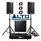 Alto Ts308 Active 1000w Rms 8 Dj Disco Pa Speaker (x2) & Ts312s 12 Subwoofer