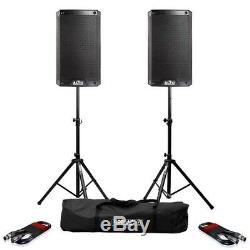 Alto TS308 Active 8 DJ Disco PA Speakers (Pair) with Gorilla Stands & Cables