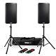 Alto Ts310 Active 10 Dj Disco Pa Speakers (x2) With Gorilla Stands & Xlr Cables