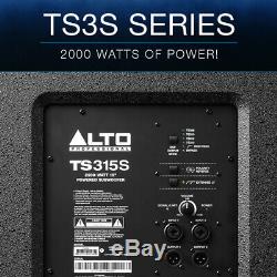 Alto TS315S 15 2000W Powered Active PA Subwoofer Sub Bass Bin Speaker DJ Disco