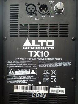 Alto TX10 Professional Active Speaker 280 Watts 10 2 Way Active Disco Speaker