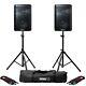 Alto Tx208 Active 8 Dj Disco Band Pa Speaker With Gorilla Stands & Cables