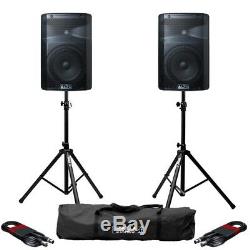 Alto TX208 Active 8 DJ Disco Band PA Speaker with Gorilla Stands & Cables