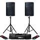 Alto Tx212 Active 12 300w Rms Dj Disco Pa Speaker (pair) With Stands & Cables
