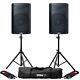 Alto Tx215 Active 15 300w Rms Dj Disco Pa Speaker (pair) With Stands & Cables