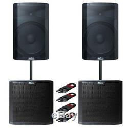 Alto TX215 Active 15 DJ Disco PA Speaker (Pair) & Alto TS215S Subwoofer (Pair)