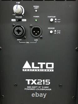 Alto TX215 Active 15 DJ Disco Stage PA Speaker (Pair)