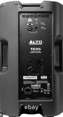 Alto TX315 Active Powered 15 1400W PA System Mobile Disco DJ Loudspeaker Pair