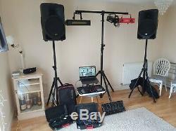 Alto Tx15 600w Powered Speakers, Mixer, Lights, Stands And All Cables, Disco, Pa