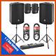Ant Mbs10 10 Active Powered 1600w Dj Pa Disco Club Speaker Bundle Bags & Cables