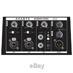 Avante AS8 DJ Disco Active 8 Subwoofer & Passive Speaker Column PA System (x2)