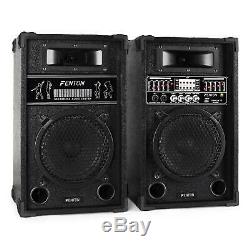 B-Stock ACTIVE SPEAKERS USB SD MP3 DJ DISCO PARTY KARAOKE PA SOUND SYSTEM 600W