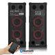 B-stock Pair Double 6.5 Bluetooth Active Speakers Sd Usb Dj Disco Pa Party