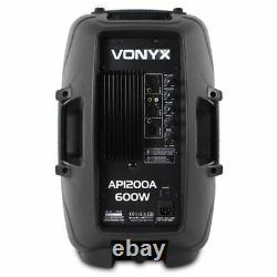 B-Stock Vonyx Active PA Speaker AP1200A 12 Inch 300W RMS DJ Party Disco Monitors