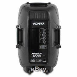 B-Stock Vonyx Active Self Powered PA Speaker AP1500A 15 (Single) DJ Disco Party