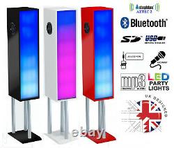 Big Bluetooth Party Sound Music Speaker with Active Sub & LED Lights