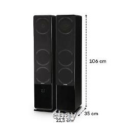 Bluetooth Active Speakers 3 Way Floor Standing DJ Disco Audio Remote 240W RMS