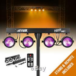 Complete PA System Active Speakers with Partybar COB Par Disco Stage Lights